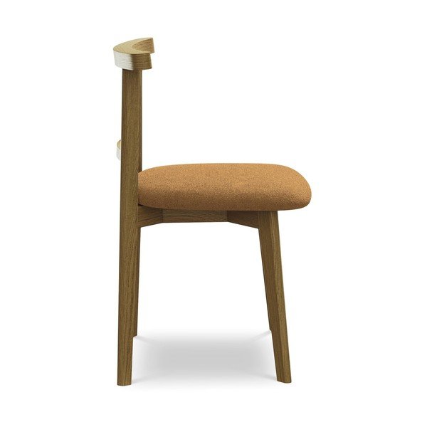 Scaun de dining teracotă din lemn masiv Ohelo – Makamii-image-2