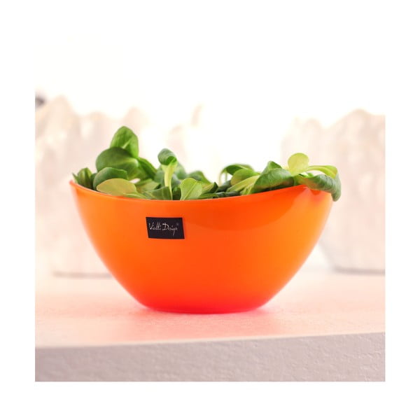 Bol pentu salată Vialli Design, 16 cm, portocaliu-image-1
