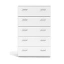 Comodă albă înaltă 74x115 cm Space – Tvilum