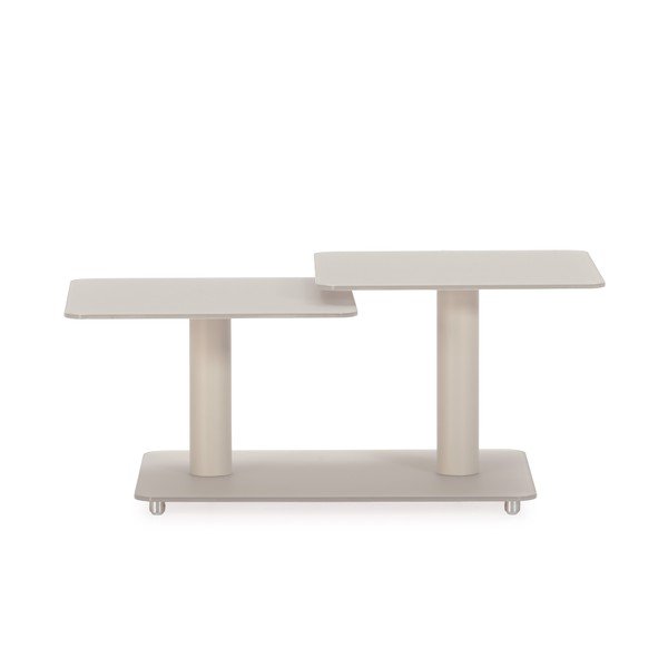 Măsuță de cafea crem din sticlă 54x115 cm Elvi – Marckeric-image-1