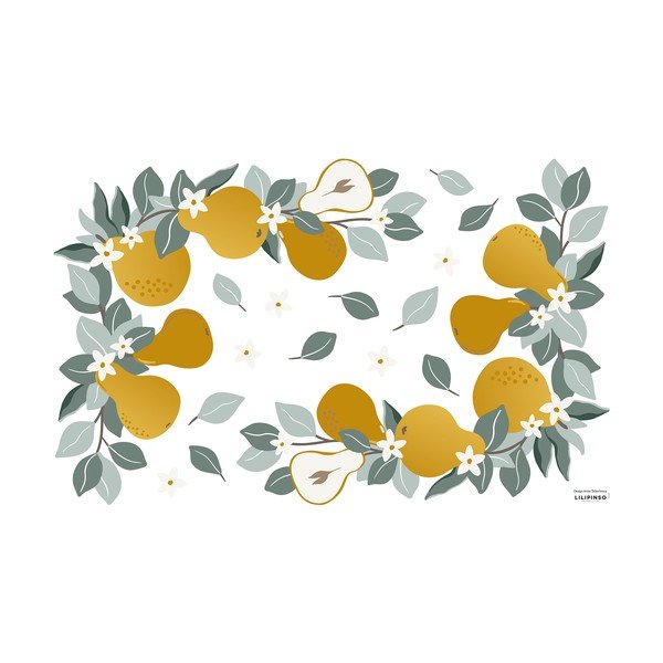 Folie cu stickere 64x40 cm Pears Ornaments – Lilipinso
