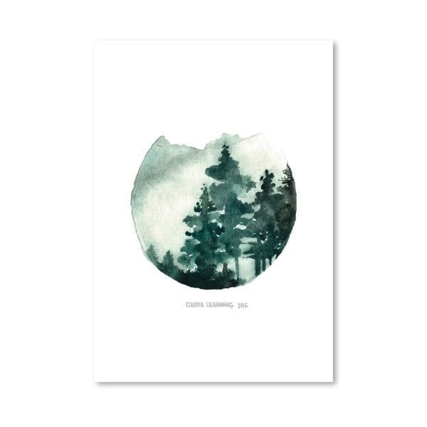 Poster Americanflat Green Mountain by Claudia Libenberg, 30 x 42 cm