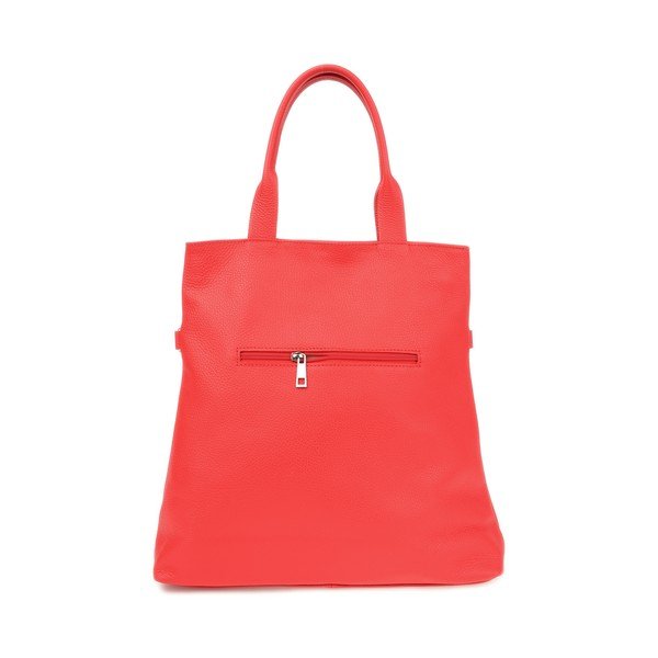 Geantă de mână tote din piele Roberta M, roșu-image-1