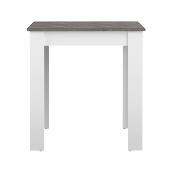 Masă de sufragerie albă cu blat cu aspect de beton 110x70 cm Nice - TemaHome -image-2