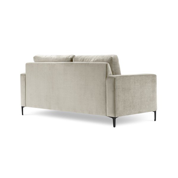 Canapea cu tapițerie din catifea Kooko Home Harmony, 158 cm, bej-image-3