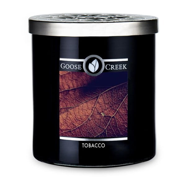 Lumânare parfumată în recipient de sticlă Goose Creek Men's Collection Tobacco, 50 ore de ardere