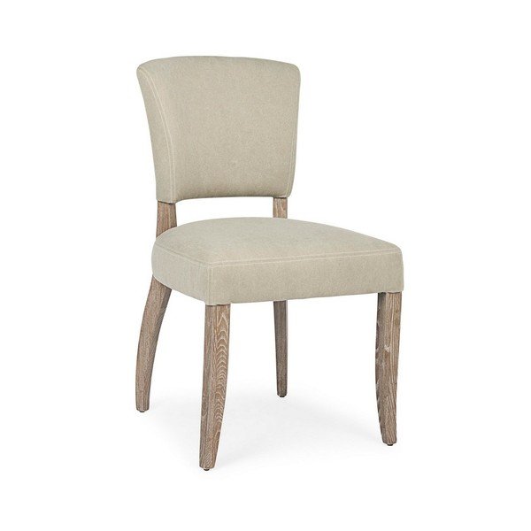 Scaun de dining bej tapițat Maratriz – Bizzotto