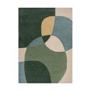 Covor verde țesut manual din lână 200x290 cm Glow Green & Blue – Flair Rugs