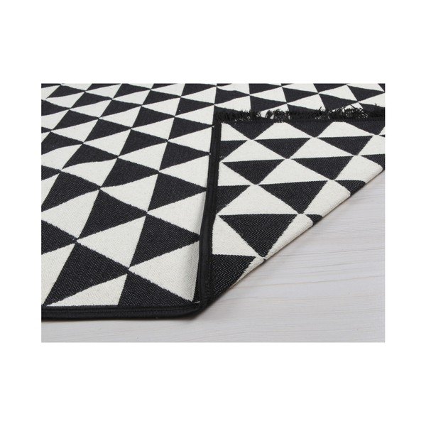 Covor reversibil Apollon, 80 x 150 cm, alb-negru-image-2