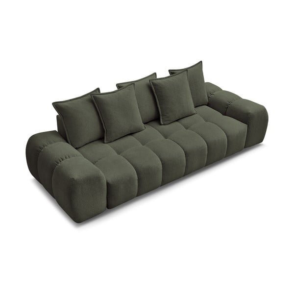 Canapea verde cu tapițerie din chenille 278 cm Everest – Bobochic Paris-image-4