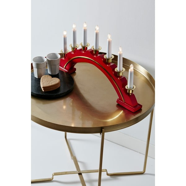 Decorațiune luminoasă roșie/aurie  cu model de Crăciun Celine – Markslöjd-image-1