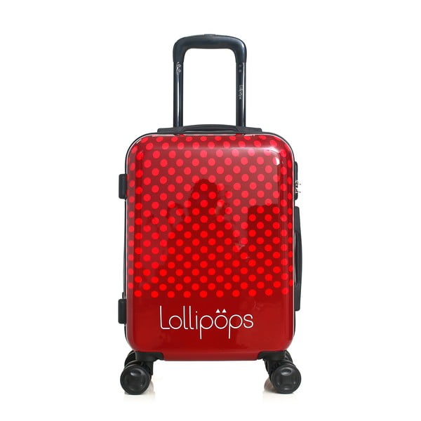 Set troler cu 4 roți și geantă de voiaj Lollipops Penny, roșu-image-4