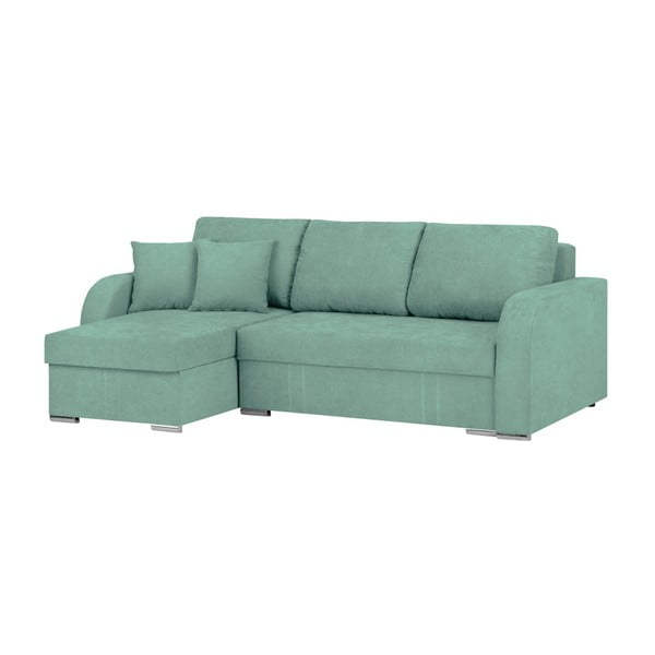 Colțar extensibil cu spațiu pentru depozitare Melart Louise, verde mentă-image-3