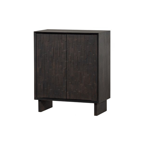 Dulap maro închis din lemn de mango 80x95 cm Til – Basiclabel -image-2