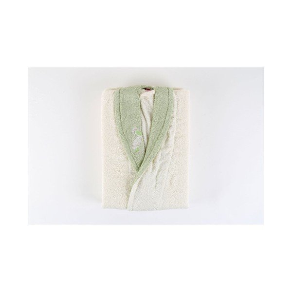 Halat de baie unisex Greg, măr. S/M, bej-image-1