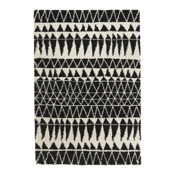 Covor Mint Rugs Allure Black, 200 x 290 cm, negru-alb