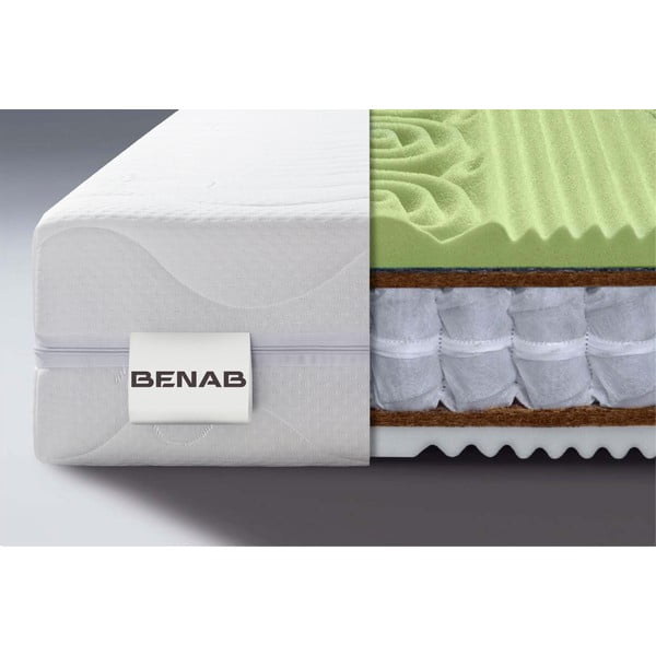 Saltea fermă/mediu-fermă cu arcuri reversibilă 140x200 cm Visco Sleep – BENAB-image-1