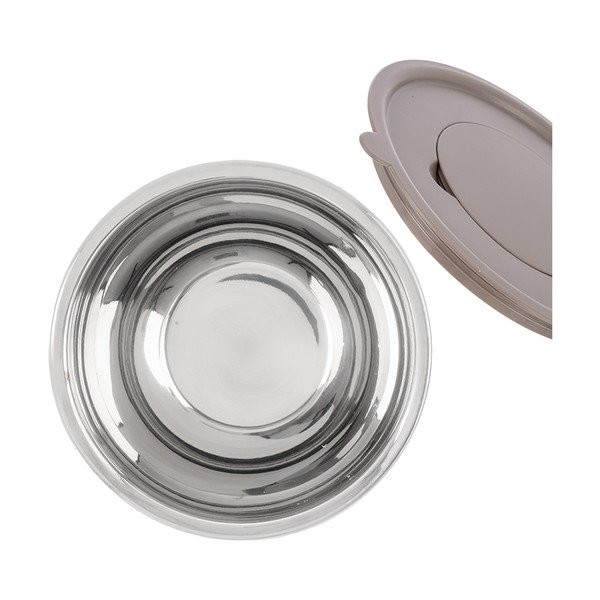 Bol argintiu din oțel inoxidabil ø 22 cm Beige – Orion-image-4