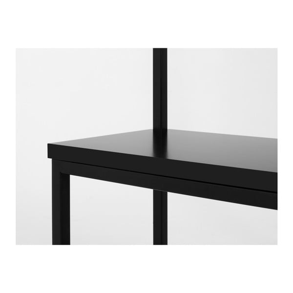 Cuier cu etajeră CustomForm Next, lățime 120 cm, negru-image-2