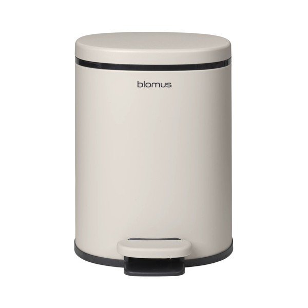 Coș de gunoi crem cu pedală din oțel 5 l Para – Blomus