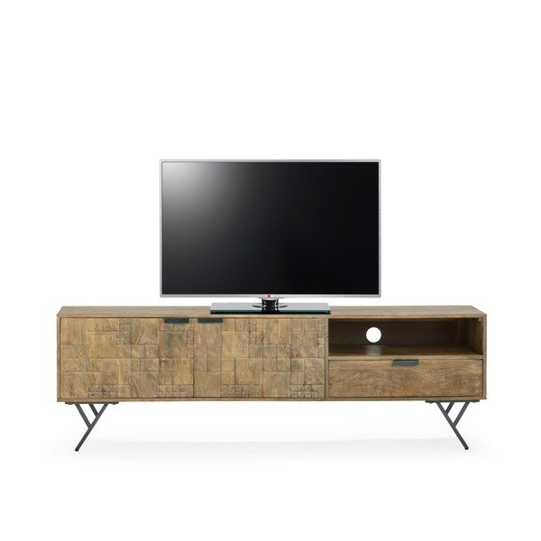 Comodă TV în culoare naturală din lemn de mango 175x55x40 cm Priya – MOME-image-4