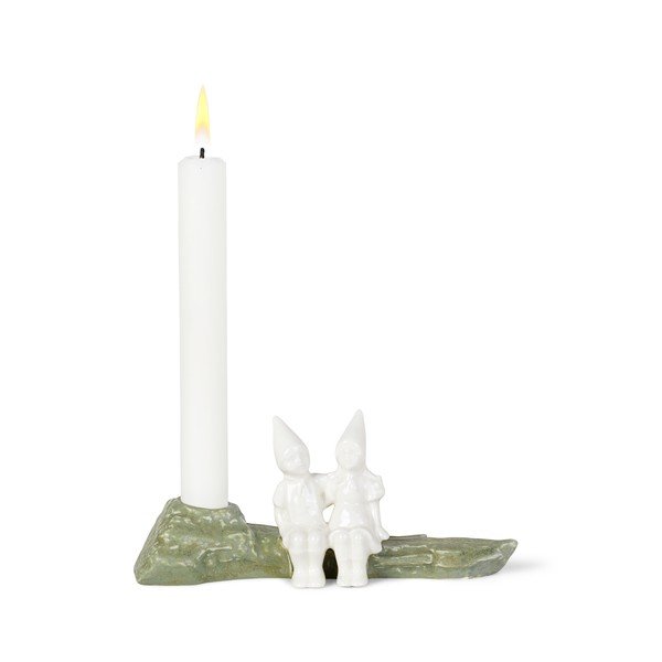 Sfeșnic de Crăciun din gresie Kähler Design Christmas Hug, lungime 19 cm-image-2