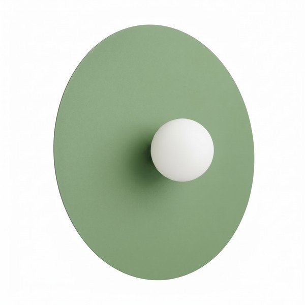 Aplică de perete verde salvie din metal ø 50 cm AKE – Thoro