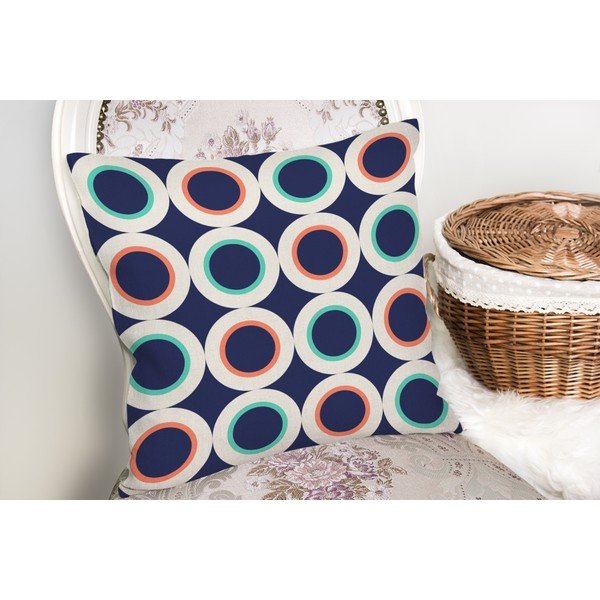 Față de pernă cu amestec din bumbac Minimalist Cushion Covers Ring Modern Luto, 45 x 45 cm-image-1