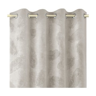 Draperie cu suprafață de catifea AmeliaHome Peacock, 135 x 250 cm, bej