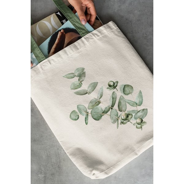 Geantă textilă bej Kate Louise-image-1