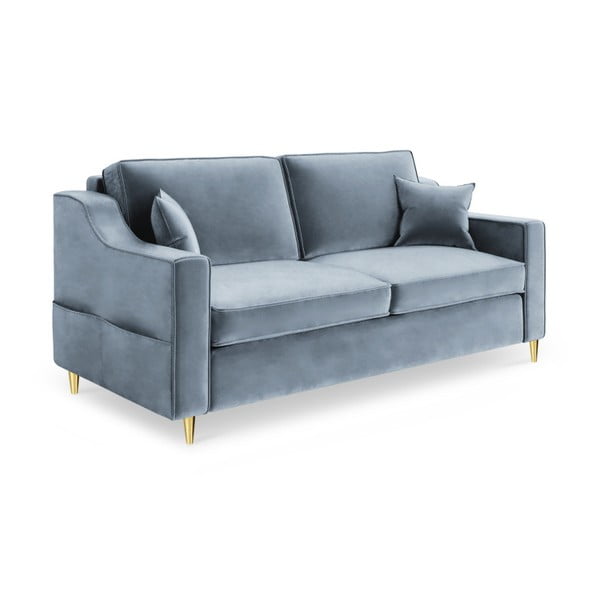 Canapea cu 2 locuri Mazzini Sofas Marigold, gri albastru
