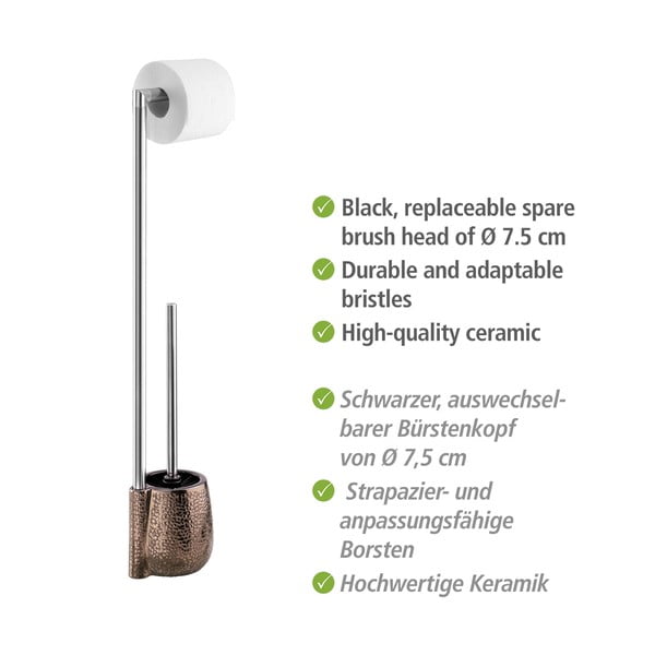 Suport pentru hârtie igienică maro din ceramică Marrakesh – Wenko-image-4