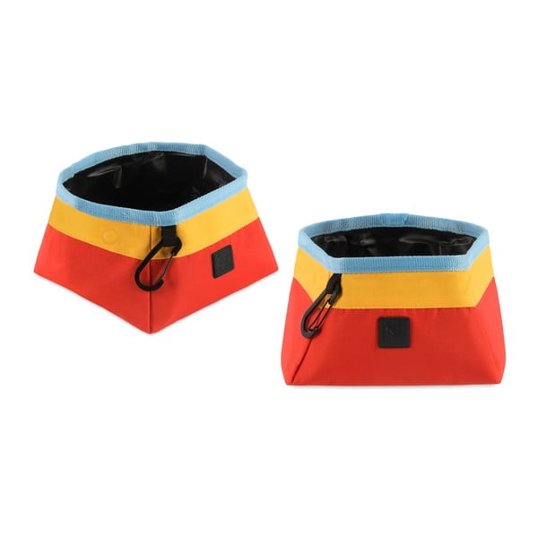 Bol de călătorie pliabil din material textil ø 18 cm Sunrise – P.L.A.Y.-image-3