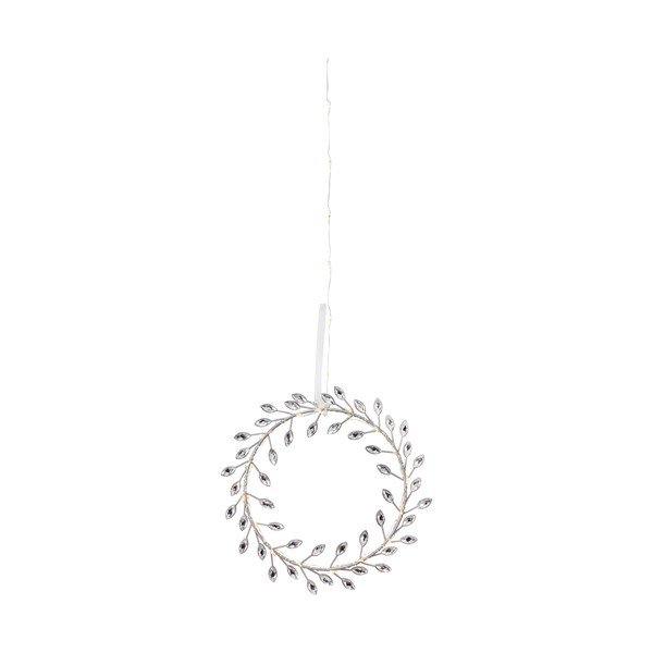 Decorațiune luminoasă de Crăciun argintie cu baterii ø 19 cm Aria – Markslöjd