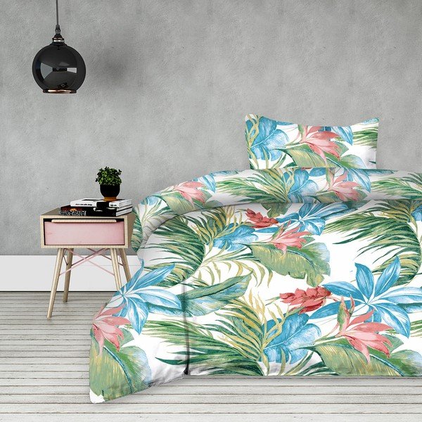Lenjerie de pat din bumbac AmeliaHome Tulum, 135 x 200 cm-image-1
