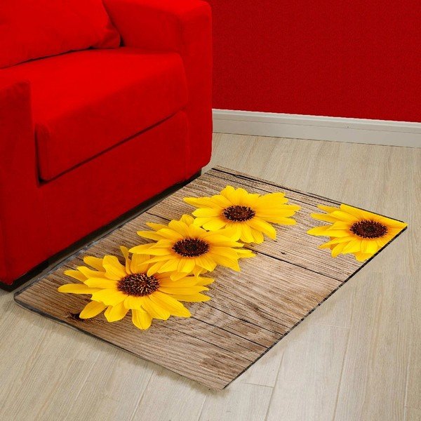 Covoraș din vinilin Flower, 52 x 75 cm-image-3