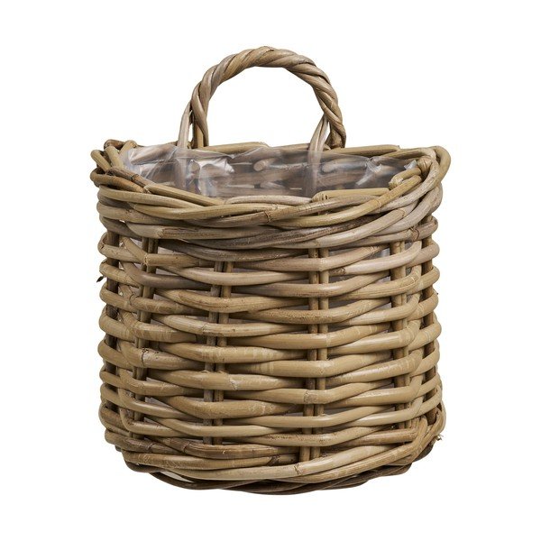 Ghiveci decorativ din ratan pentru ierburi aromatice/de agățat / de perete Keli – House Nordic