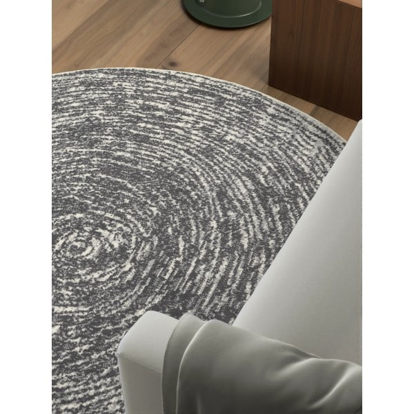 Covor gri-crem rotund ø 160 cm Gloria Cavallo – Hanse Home-image-2