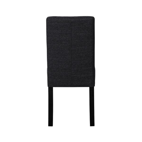 Scaun din lemn de fag Ted Lapidus Maison Tonka cu picioare negre, negru-image-4