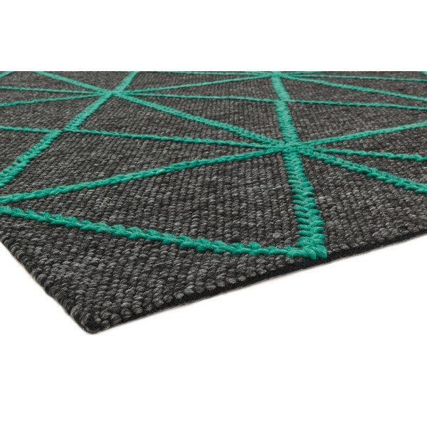 Covor Asiatic Carpets Prism, 120 x 170 cm, negru-verde-image-3