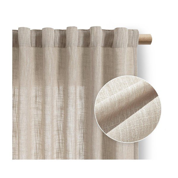 Draperie bej 140x270 cm Valeta – Restilo