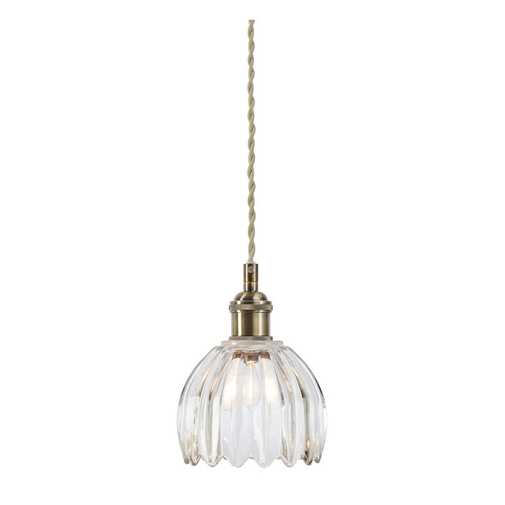 Lustră din metal cu abajur din sticlă ø 13 cm Gota – Markslöjd