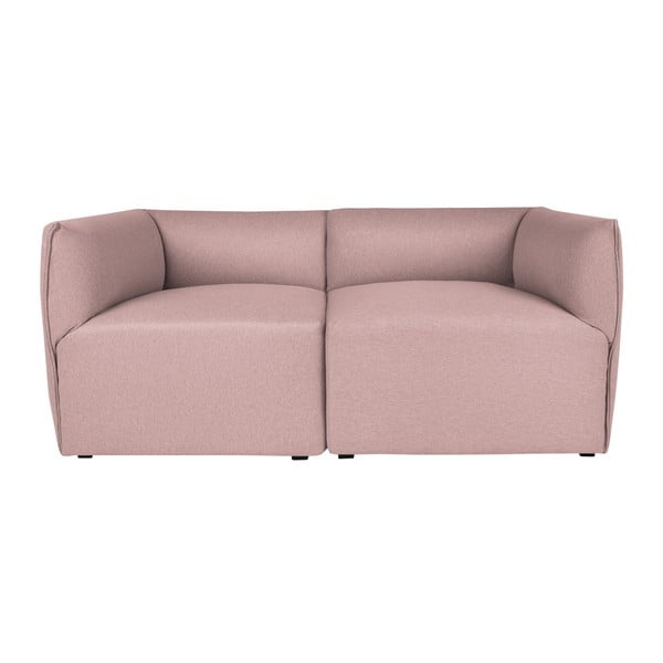Canapea modulară cu 2 locuri Norrsken Ollo, roz