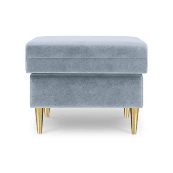 Puf Mazzini Sofas Muguet, 60 x 45 cm, albastru deschis-image-2