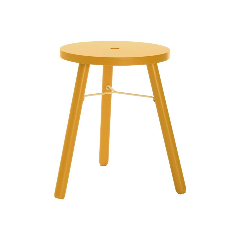 Scaun tip taburet galben Kinna – Jotex