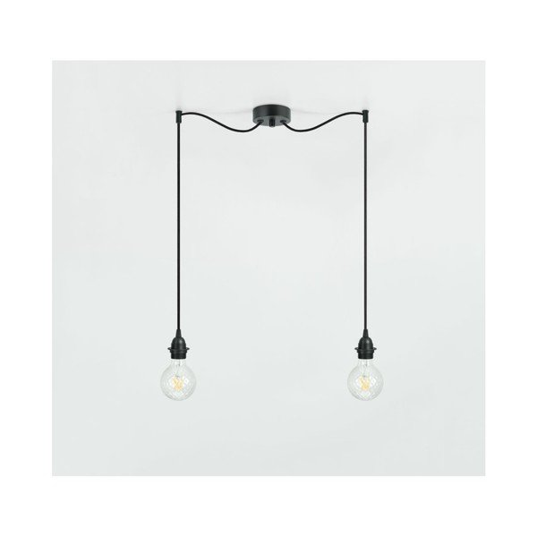 Lustră dublă fără abajur Sotto Luce Bi Kage, negru-image-1
