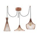 Lustră arămie cu abajur din metal Mezopotamya – Opviq lights