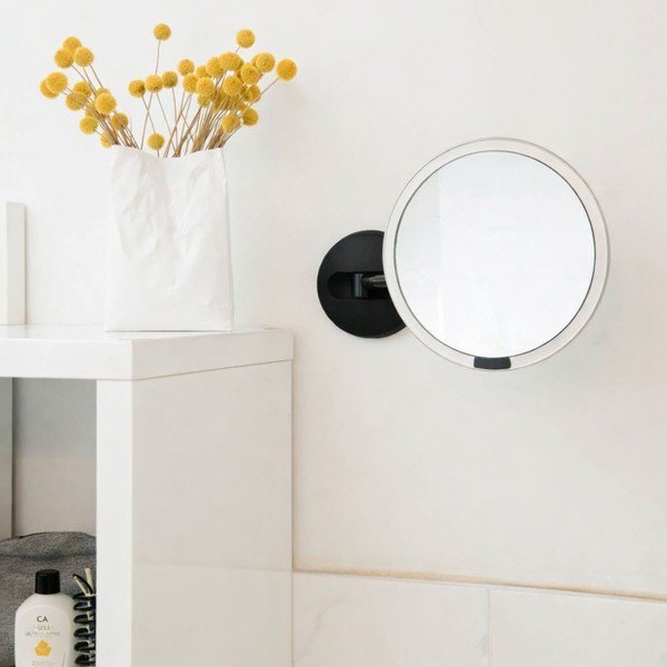 Oglindă de perete/cosmetică (mărire 5x) cu led/de mărire 8x23 cm Sensor – simplehuman-image-1