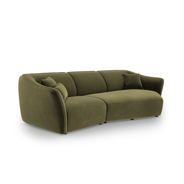 Colțar verde cu tapițerie din catifea Tokyo – Cosmopolitan Design-image-2