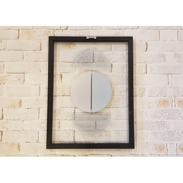 Tablou din sticlă cu ramă neagră Vavien Artwork Shapes II., 32 x 42 cm-image-3